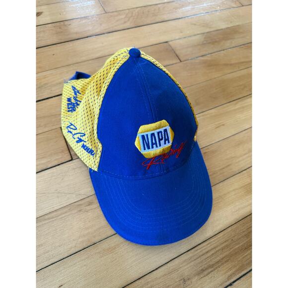 NAPA RACING Team Truckers Adjustable Hat Yellow Blue Embroidered - Picture 1 of 6